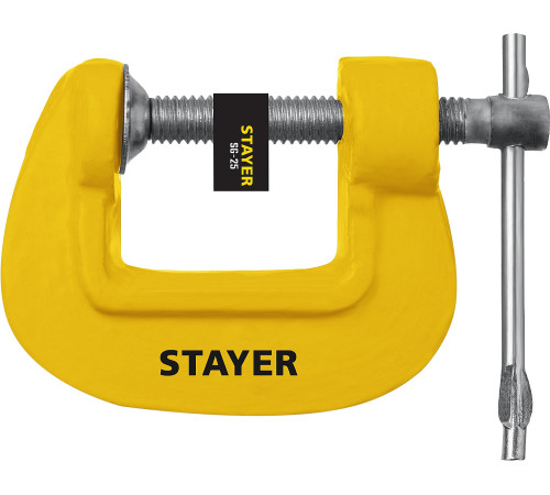 STAYER S-25, 25 мм, чугунная струбцина (3215-025) купить  в Сочи STAYER S-25, 25 мм, чугунная струбцина (3215-025) купить  в Сочи
