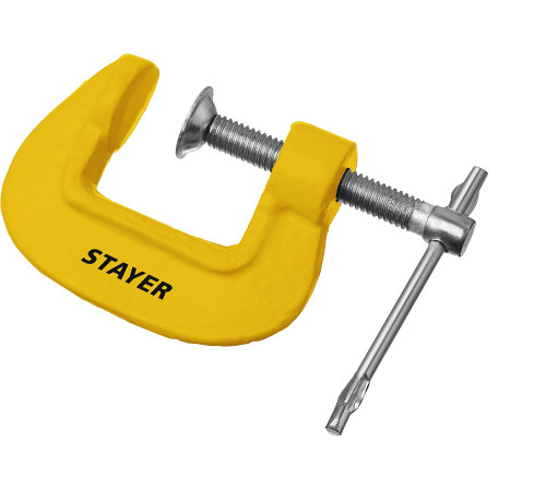 STAYER S-25, 25 мм, чугунная струбцина (3215-025) купить  в Сочи STAYER S-25, 25 мм, чугунная струбцина (3215-025) купить  в Сочи