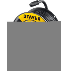 STAYER S-207, ПВС, 2 х 0.75 мм2, 50 м, 2200 Вт, удлинитель на катушке (55073-50)