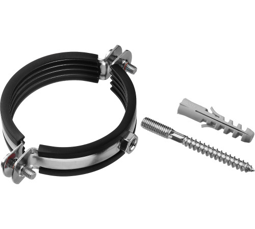 ЗУБР 2 1/2″, цинк, 1 шт, трубный хомут с сантехнической шпилькой и дюбелем (37866-75-80) купить  в Сочи