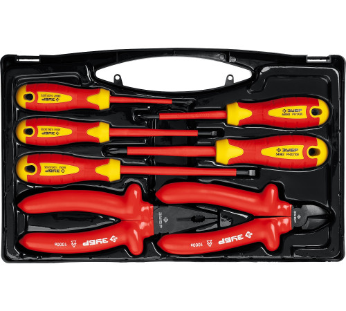 ЗУБР 7 предм., набор диэлектрического губцевого инструмента, Профессионал (2214-H7) купить  в Сочи