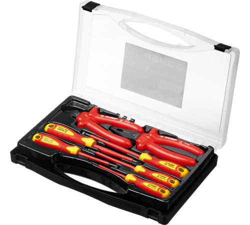 ЗУБР 7 предм., набор диэлектрического губцевого инструмента, Профессионал (2214-H7) купить  в Сочи