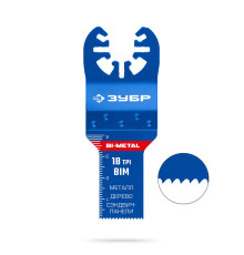 ЗУБР BIM 20x40 мм, 18TPI полотно пильное, универсальный чистый рез: металл, твердое дерево, пластик, UniLock (15550-20-40)
