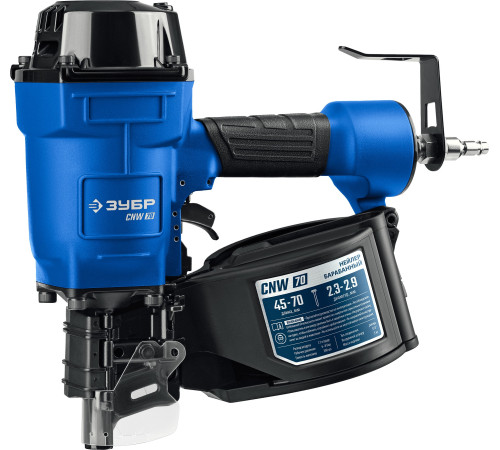 ЗУБР CNW-70, пневматический нейлер для барабанных гвоздей ЗУБР CNW (45-70 мм), Профессионал (31912) купить  в Сочи