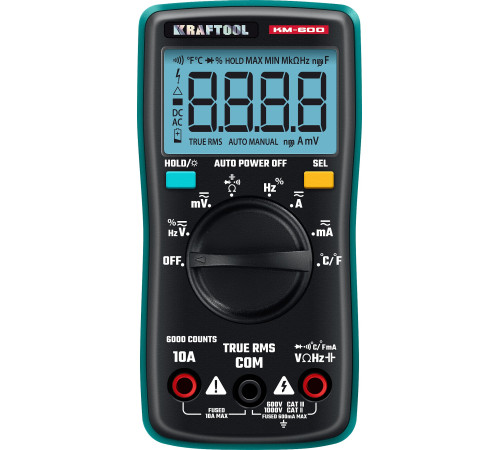KRAFTOOL KM-600 цифровой мультиметр (59854) купить  в Сочи