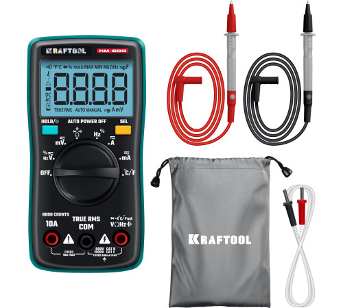KRAFTOOL KM-600 цифровой мультиметр (59854) купить  в Сочи
