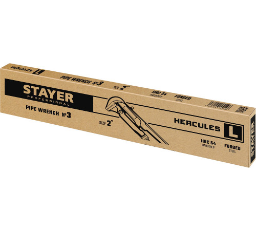 STAYER Hercules-L, №3, 2″, 560 мм, трубный ключ с прямыми губками (27331-3) купить в Сочи STAYER Hercules-L, №3, 2″, 560 мм, трубный ключ с прямыми губками (27331-3) купить в Сочи