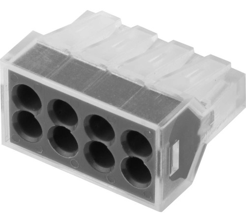 СВЕТОЗАР 400 В, 24 А, 0.75 - 2.5 мм2, 2 шт, соединительная 8-ми проводная клемма (49170-8) купить  в Сочи