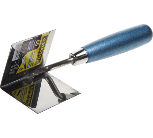 STAYER 80 х 60 мм, нержавеющее полотно, деревянная рукоятка, кельма для внутренних углов, Professional (0836) купить  в Сочи