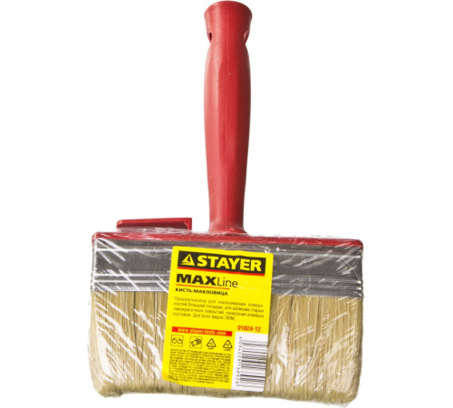 STAYER UNIVERSAL, 3 х 12 см, светлая щетина, пластмассовый корпус, все виды ЛКМ, макловица (01824-12) купить  в Сочи