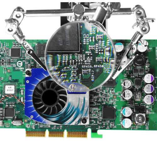 STAYER MAXTerm, увел. линза 2Х, держатель для пайки третья рука с лупой (55339) купить  в Сочи