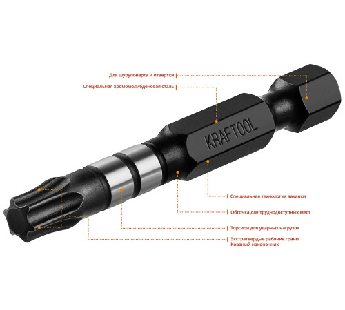 KRAFTOOL Impact TX30, 50 мм, 10 шт, ударные биты (26195-30-50-S10) купить в Сочи KRAFTOOL Impact TX30, 50 мм, 10 шт, ударные биты (26195-30-50-S10) купить в Сочи