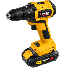 STEHER V1, 20 В, 45 Н·м, 1 АКБ (2 А·ч), бесщеточная дрель-шуруповерт, кейс (CDB-200-1)