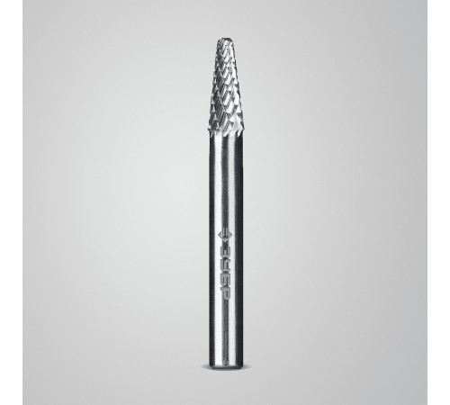 ЗУБР 6х16 мм, тип L (конус с закругленным углом 28°, радиус 1.2 мм), хв-к 6 мм, твердосплавная борфреза, ПРОФЕССИОНАЛ (28810-6-16) купить  в Сочи