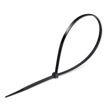 ЗУБР КС-Ч1, 1.9 x 150 мм, нейлон РА66, 100 шт, черные, кабельные стяжки, Профессионал (309030-19-150)