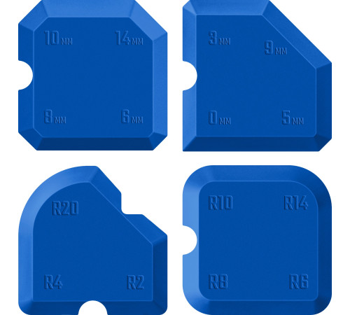ЗУБР НШГ-16 набор специальных шпателей для формирования швов герметика (1015-H4) купить  в Сочи