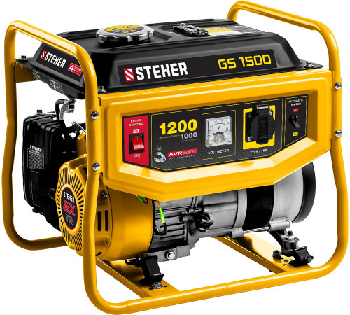 STEHER 1200 Вт, бензиновый генератор (GS-1500) купить в Сочи STEHER 1200 Вт, бензиновый генератор (GS-1500) купить в Сочи