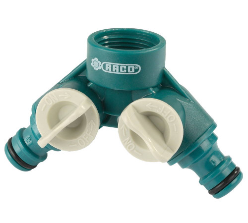 RACO ORIGINAL, 3/4″, двухканальный, с внутренней резьбой, из ABS пластика, поливочный распределитель (4250-55255C) купить в Сочи RACO ORIGINAL, 3/4″, двухканальный, с внутренней резьбой, из ABS пластика, поливочный распределитель (4250-55255C) купить в Сочи