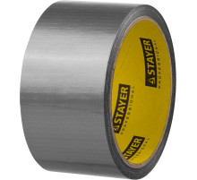 STAYER 48 мм, 10 м, серебристая, армированная лента, Professional (12080-50-10)