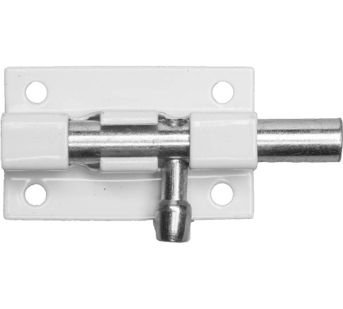 ШП-40 БЦ, для окон и мебели, 40 мм, цвет белый/цинк, накладная задвижка (37751-40) купить  в Сочи
