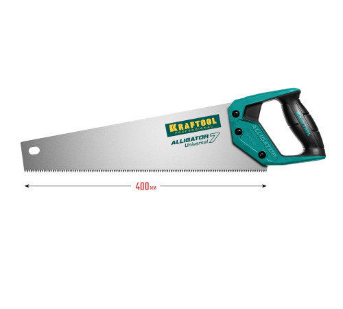 KRAFTOOL Alligator Universal 7, 400 мм, универсальная ножовка (15004-40) купить в Сочи KRAFTOOL Alligator Universal 7, 400 мм, универсальная ножовка (15004-40) купить в Сочи