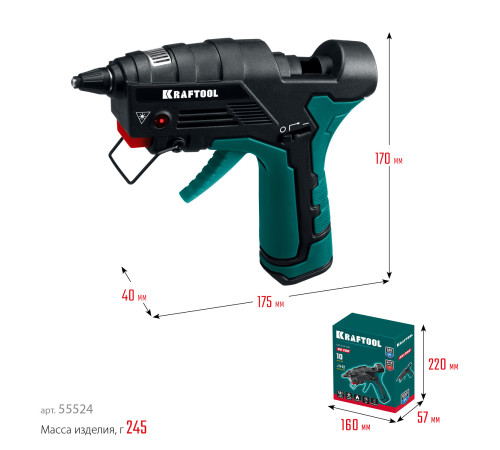 KRAFTOOL GG-200, 11 мм 200°C, термоклеящий газовый пистолет (55524) купить в Сочи KRAFTOOL GG-200, 11 мм 200°C, термоклеящий газовый пистолет (55524) купить в Сочи