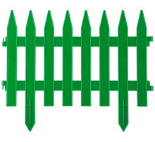GRINDA Классика, 28 х 300 см, зеленый, 7 секций, декоративный забор (422201-G)