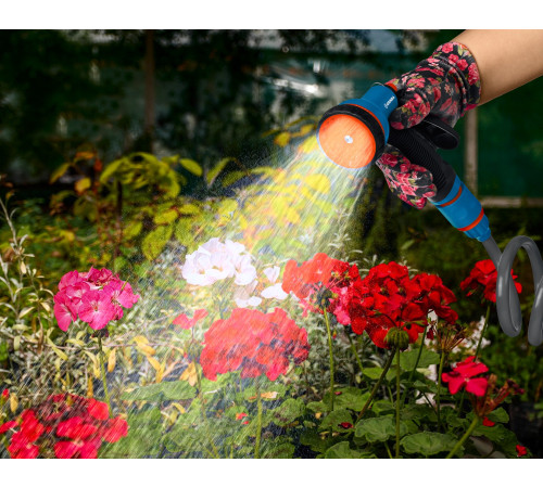 GRINDA спиральный шланг 3/8″ x 15 м, пистолет-распылитель, адаптеры, поливочный набор, PROLine (428495) купить  в Сочи