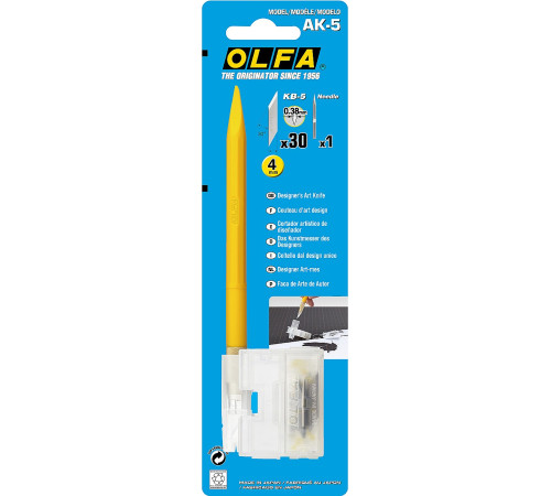 OLFA Utility Models для точных работ 4 мм, перовой нож (OL-AK-5) купить в Сочи OLFA Utility Models для точных работ 4 мм, перовой нож (OL-AK-5) купить в Сочи