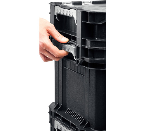 KETER SMART ROLLING, 564 х 373 х 700 мм, (22″), набор пластиковый ящик-тележка + ящик для инструментов + ящик органайзер (38390-22) купить  в Сочи