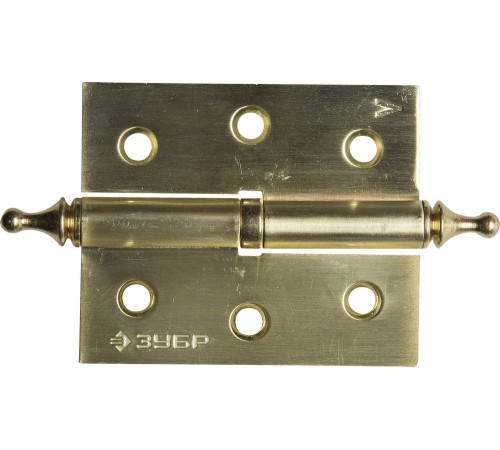 ЗУБР 75 х 63 х 2.5 мм, разъемная, левая, цвет матовая латунь (SB), 2 шт, карточная петля (37605-075-3L) купить  в Сочи