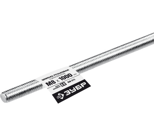 ЗУБР DIN 975, кл. пр. 6.8, М8 x 1000 мм, резьбовая шпилька, 1 шт, Профессионал (30336-08-1) купить  в Сочи