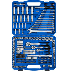 ЗУБР А-216, 216 предм., (1/2″+ 3/8″+ 1/4″), универсальный набор инструмента, Профессионал (27674-H216)