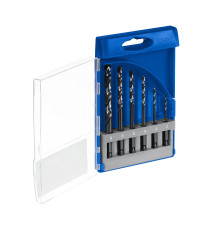 ЗУБР НЕХ-1/4″, 6 шт, набор сверл по металлу для винтовёртов и шуруповертов IMPACT READY (29623-H6)