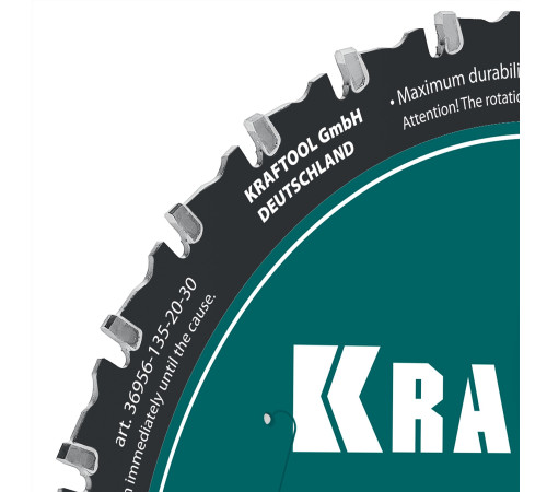 KRAFTOOL Ultra-Slim Metal Cut 135 х 20 x 1.3 мм, 30Т, диск пильный, тонкий рез металла (36956-135-20-30) купить  в Сочи