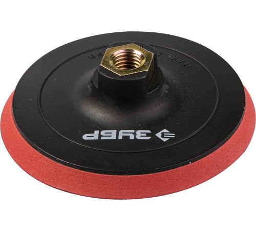 ЗУБР М14, d 115 мм, пластиковая, мягкая опорная тарелка на липучке для УШМ, Профессионал (35782-115) купить  в Сочи