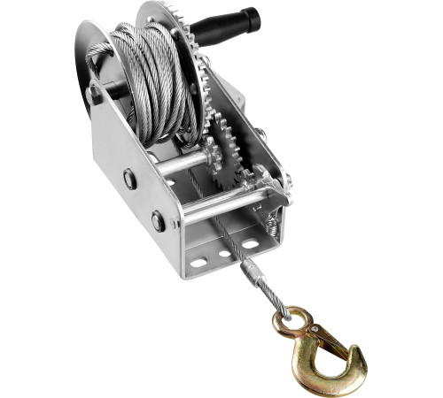 ЗУБР 0.9 т, 8 м, ручная барабанная тяговая тросовая лебедка, Профессионал (43113-0.9) купить  в Сочи