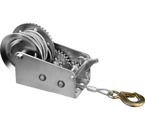 ЗУБР 0.9 т, 8 м, ручная барабанная тяговая тросовая лебедка, Профессионал (43113-0.9) купить  в Сочи