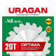 URAGAN Optima, 140 х 20/16 мм, 20Т, пильный диск по дереву (36801-140-20-20) купить в Сочи