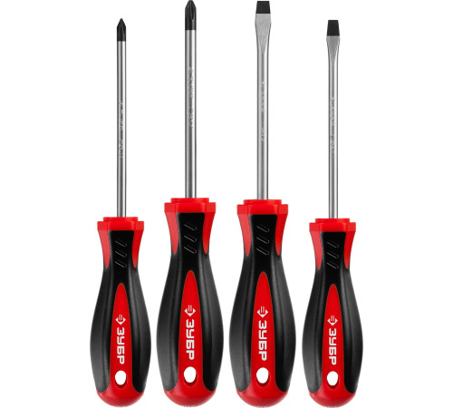 ЗУБР 4 шт, набор отвёрток (25065-H4) купить  в Сочи