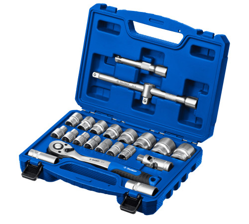 ЗУБР А-22, 22 предм., (1/2″), универсальный набор инструмента, Профессионал (27632-H22) купить  в Сочи