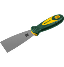 KRAFTOOL 50 мм, х-образное профилированное полотно, двухкомпонентная ручка, нержавеющий, шпатель (10035-050)