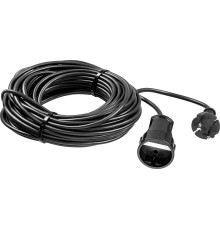 ЗУБР ПВС-207-Ш, ПВС, 2 x 0.75 мм2, 20 м, 2200 Вт, силовой удлинитель-шнур (55023-20)