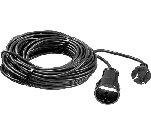 ЗУБР ПВС-207-Ш, ПВС, 2 x 0.75 мм2, 20 м, 2200 Вт, силовой удлинитель-шнур (55023-20) купить  в Сочи