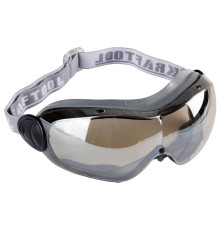 KRAFTOOL SGP-7 стекло сферической формы с антибликовым и антизапотевающим покрытием, обтюратор из TPR, непрямая вентиляция, защитные очки (11007)