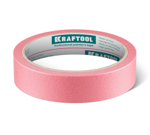KRAFTOOL #200 Delicate 25 мм х 30 м, для деликатных и недавно окрашенных поверхностей, малярная лента (12102-25) купить  в Сочи