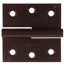 STAYER 75 x 75 x 2.4 мм, разъемная, левая, цвет коричневый, карточная петля (37613-75-3L)