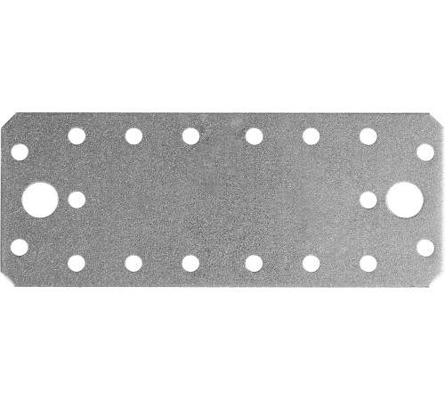 ЗУБР КП-2.0, 140 x 55 x 2 мм, цинк, крепежная пластина (310236-140-55) купить  в Сочи