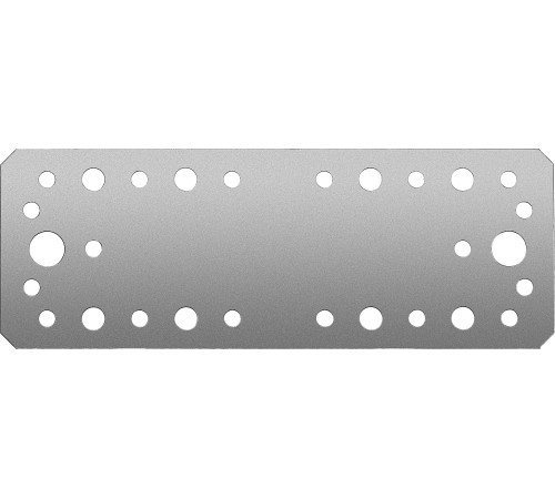 ЗУБР КП-2.5, 180 x 65 x 2.5 мм, цинк, крепежная пластина (31023-180) купить  в Сочи