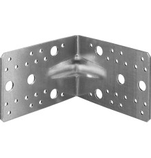 ЗУБР УКУ-2.5, 90 x 130 x 130 x 2.5 мм, цинк, усиленный крепежный уголок (31011-130)